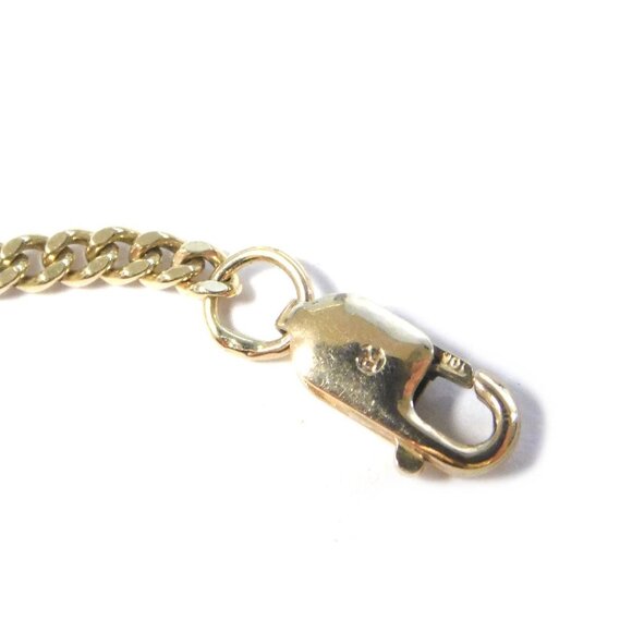 Classic Everyday 10K Gold Chain, Solid Gold Long Necklace, Unisex Everyday Chain - Picture 4 of 6